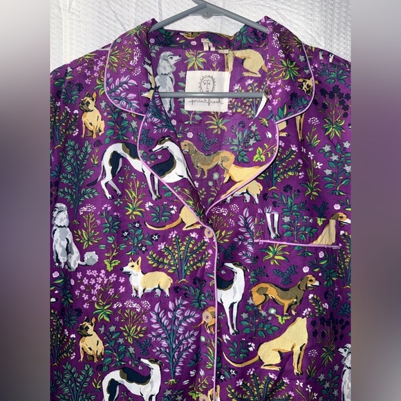 New Printfresh Must Love Dogs Long Sleeve PJ Top Size L - Picture 3 of 10
